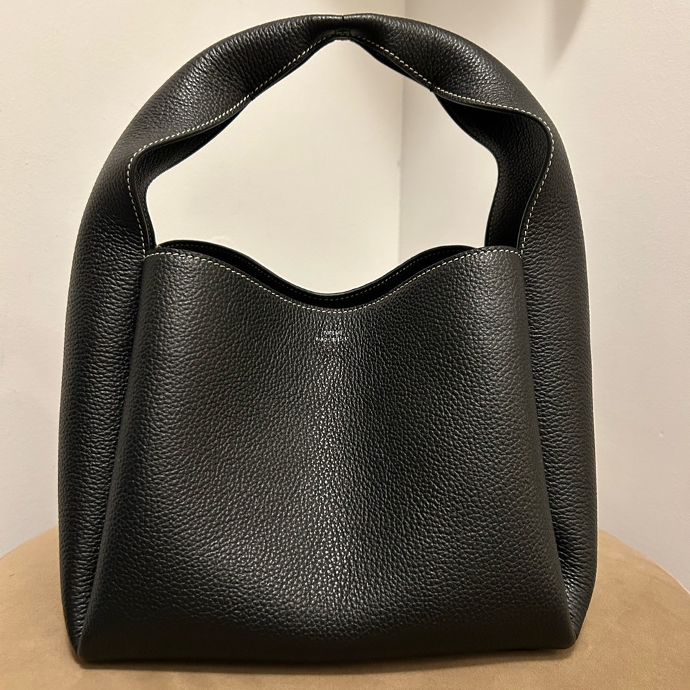 Toteme bucket bag black grain. LIKE NEW!!
